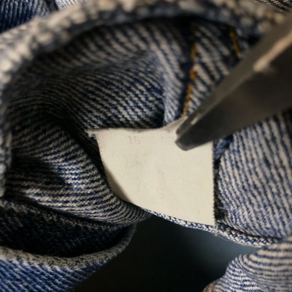 90s Vintage Harley Davidson Motorcycles Womens Medium Blue Denim Jacket Eagle M - Picture 7 of 16